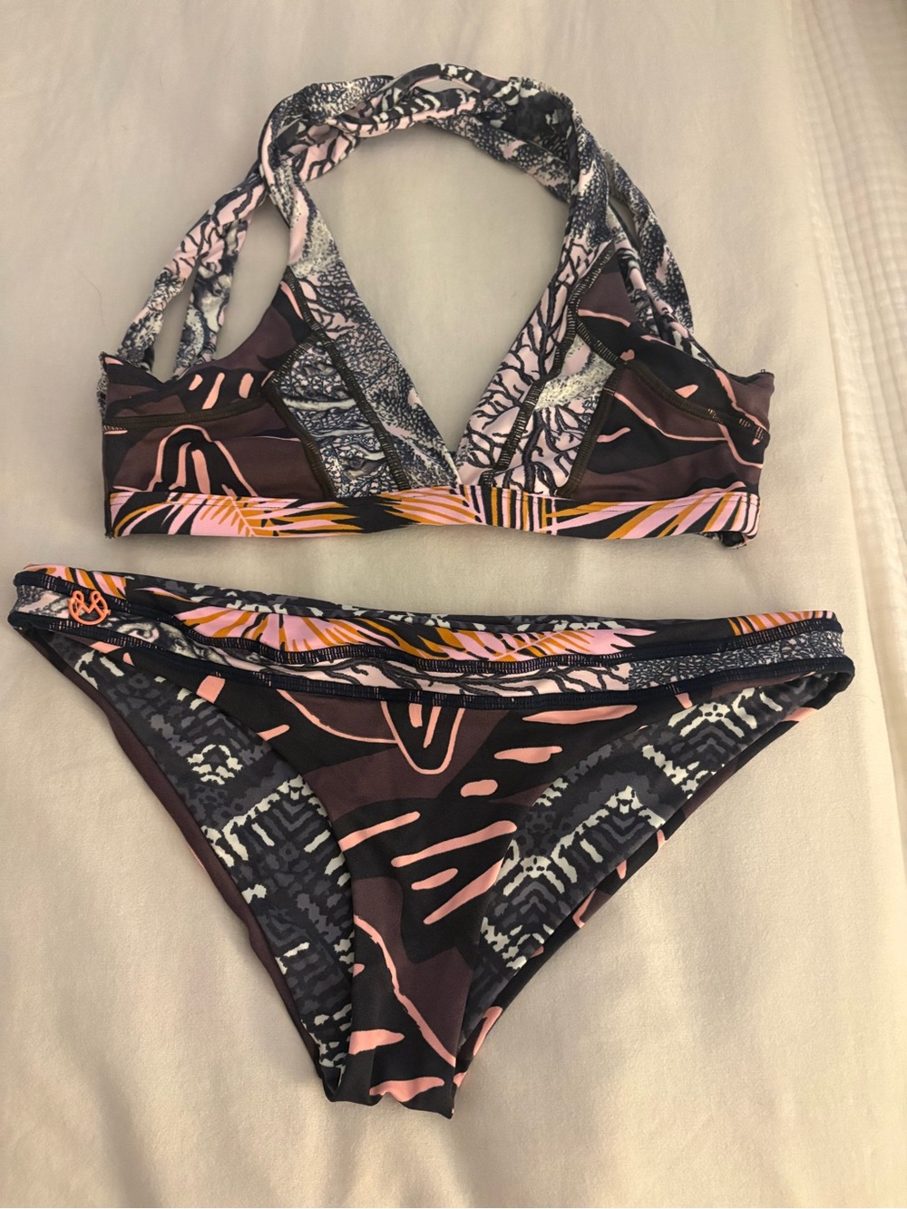 Maaji Two-Piece Swimsuit size large top and medium bottom